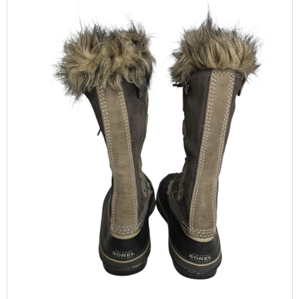Sorel Joan Of Arctic Women's Brown Suede Waterproof Winter Boots Size 8 - Picture 3 of 7